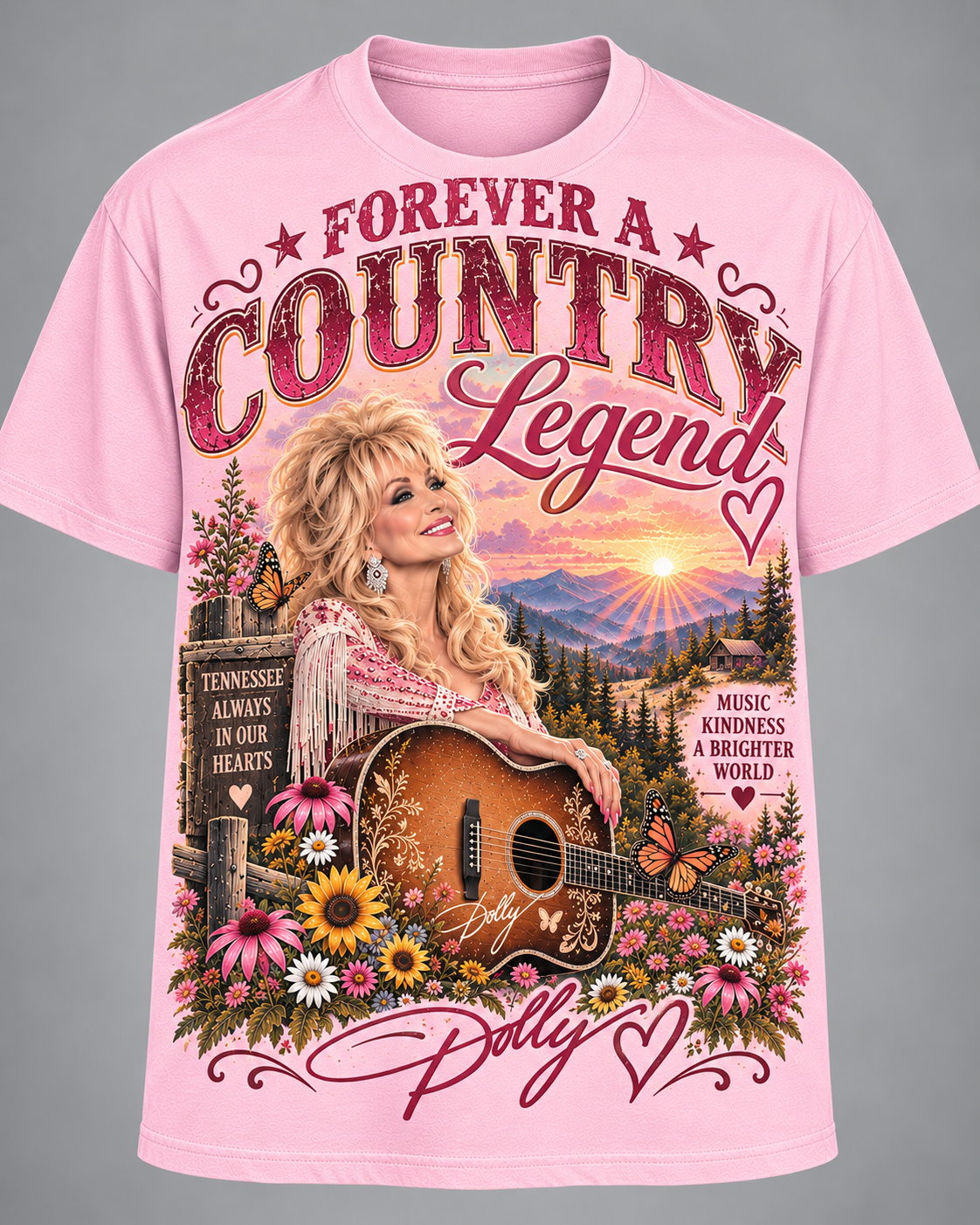 Dolly Forever – Her Music, Her Heart, Her Legacy Tribute Tee