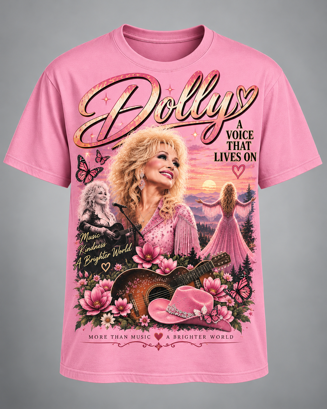 A Voice That Lives On – Dolly Tribute Country Music Tee