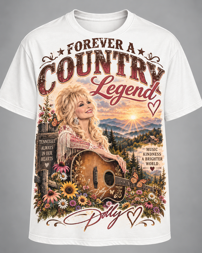 Dolly Forever – Her Music, Her Heart, Her Legacy Tribute Tee