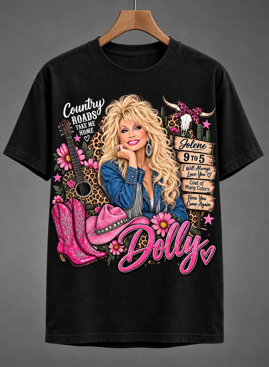 Dolly Parton Tribute Tee – A Timeless Country Music Legend Memorial Shirt💗🦋🎸