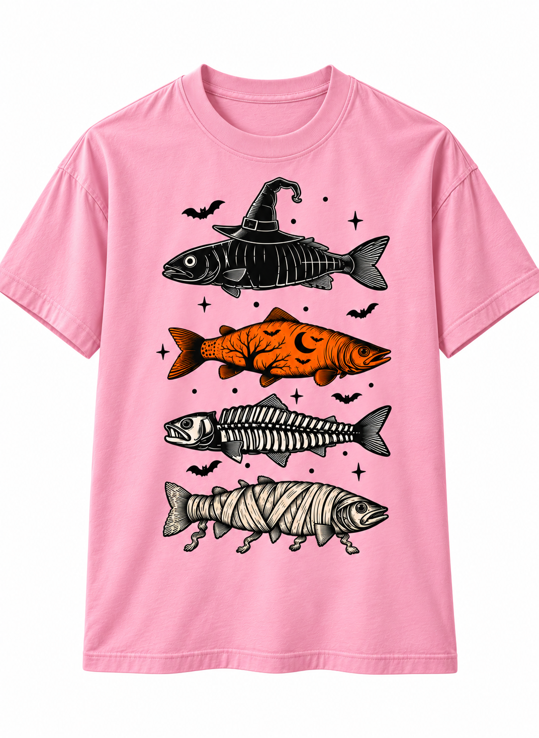 Halloween Trout Fishing T-Shirt – Spooky Fish Angler Tee