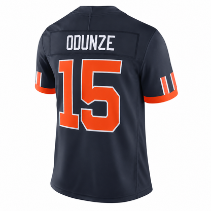 Men's Rome Odunze #15 Navy Chicago Bears 2026 Rivalries Collection Stitched Limited Football Jersey