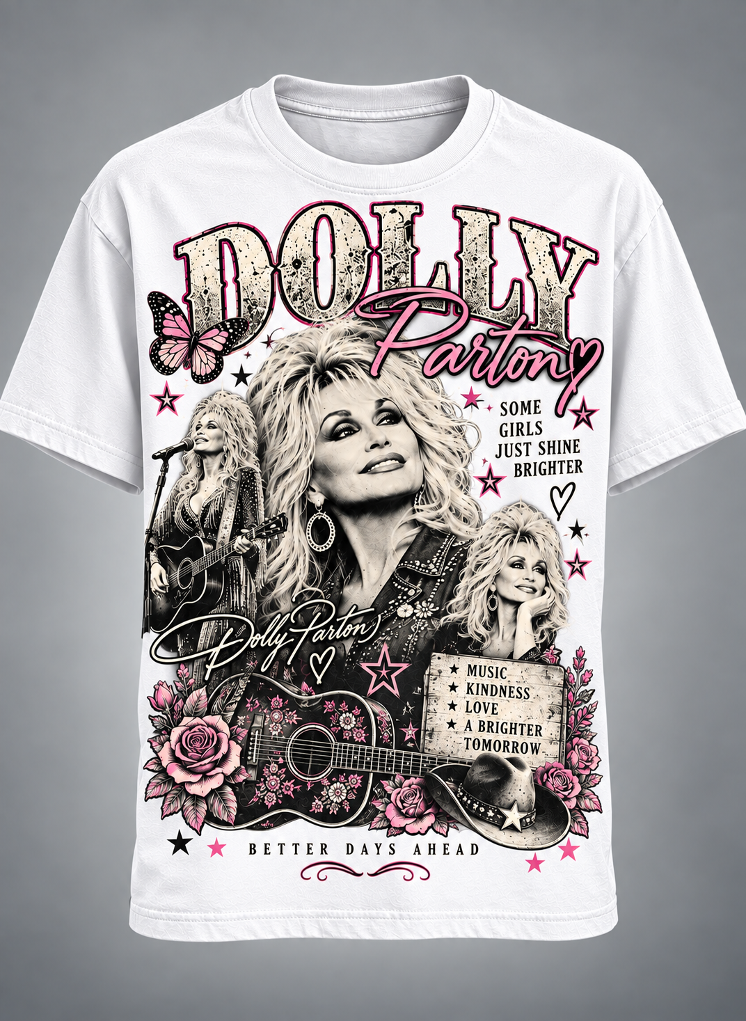 Dolly Parton Better Days Ahead T-Shirt – Some Girls Just Shine Brighter Country Music Tribute Tee