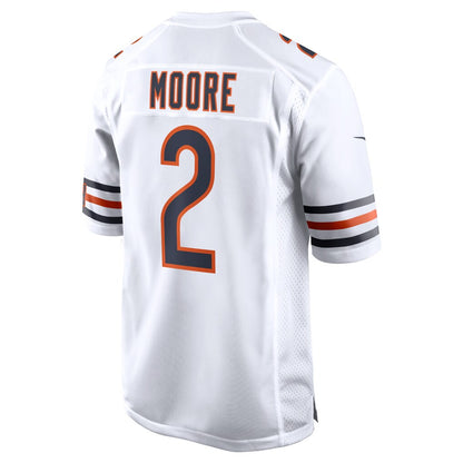 Chicago Bears Game Road Jersey - White - D.J. Moore