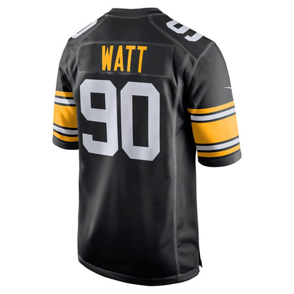 Men's Pittsburgh Steelers T.J. Watt Black Alternate Game Jersey