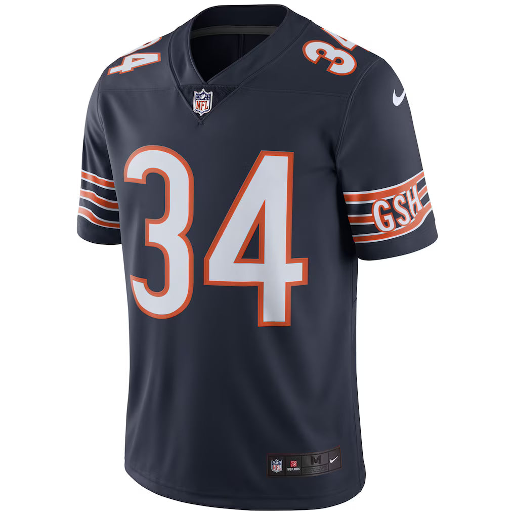 Walter Payton Chicago Bears Retired Player Vapor Untouchable Limited Throwback Jersey - Navy