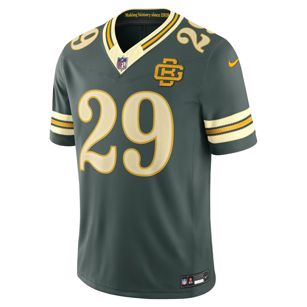 Men's Xavier McKinney Green Bay Packers 2026 Rivalries Collection Stitched Limited Jersey - Green